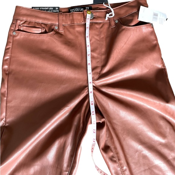 🌺🌺🌺 Closet Sale!  NWT Design Lab Faux Leather High Rise Pants Size 29 - Picture 5 of 5
